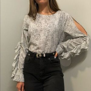 A New Day Ruffle Sleeve Blouse